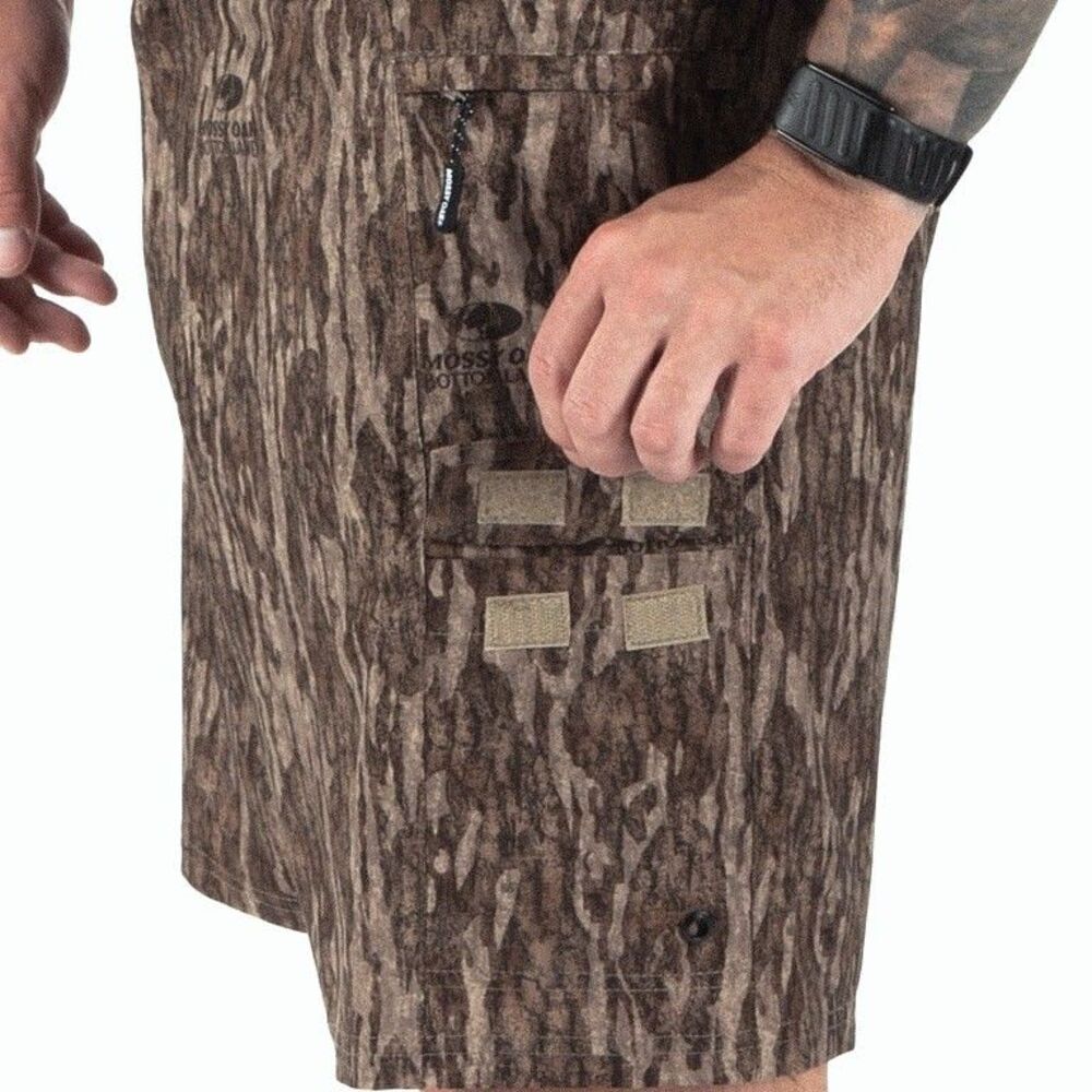 Mossy Oak Bottomland Hydroplex Fishing Board Shorts Mens XL (40-42) Utility Camo
